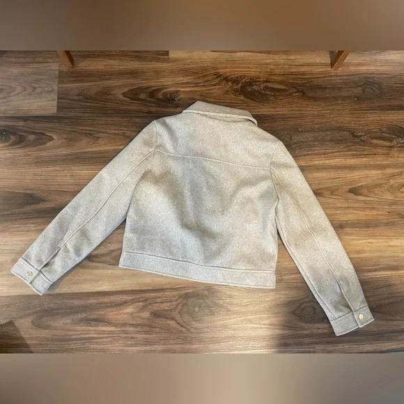 Zara Beige Pea Coat for Women - Picture 3 of 4